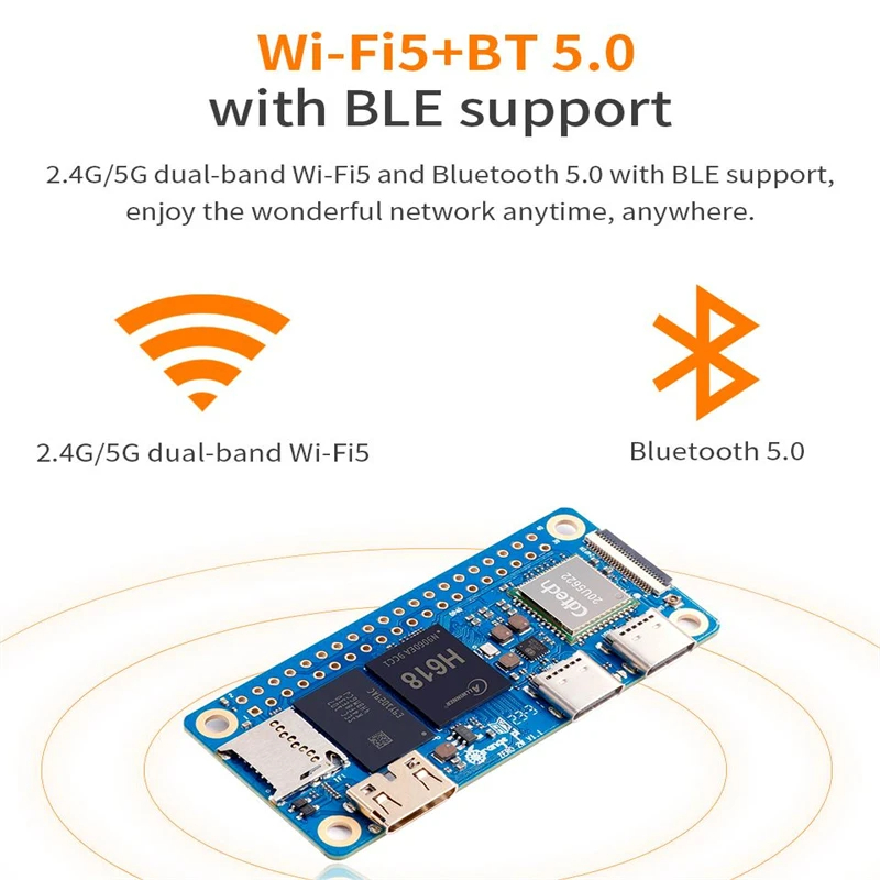 Orange Pi Zero 2 W 2GB RAM DDR - đánh giá và giá Pi Zero W Board