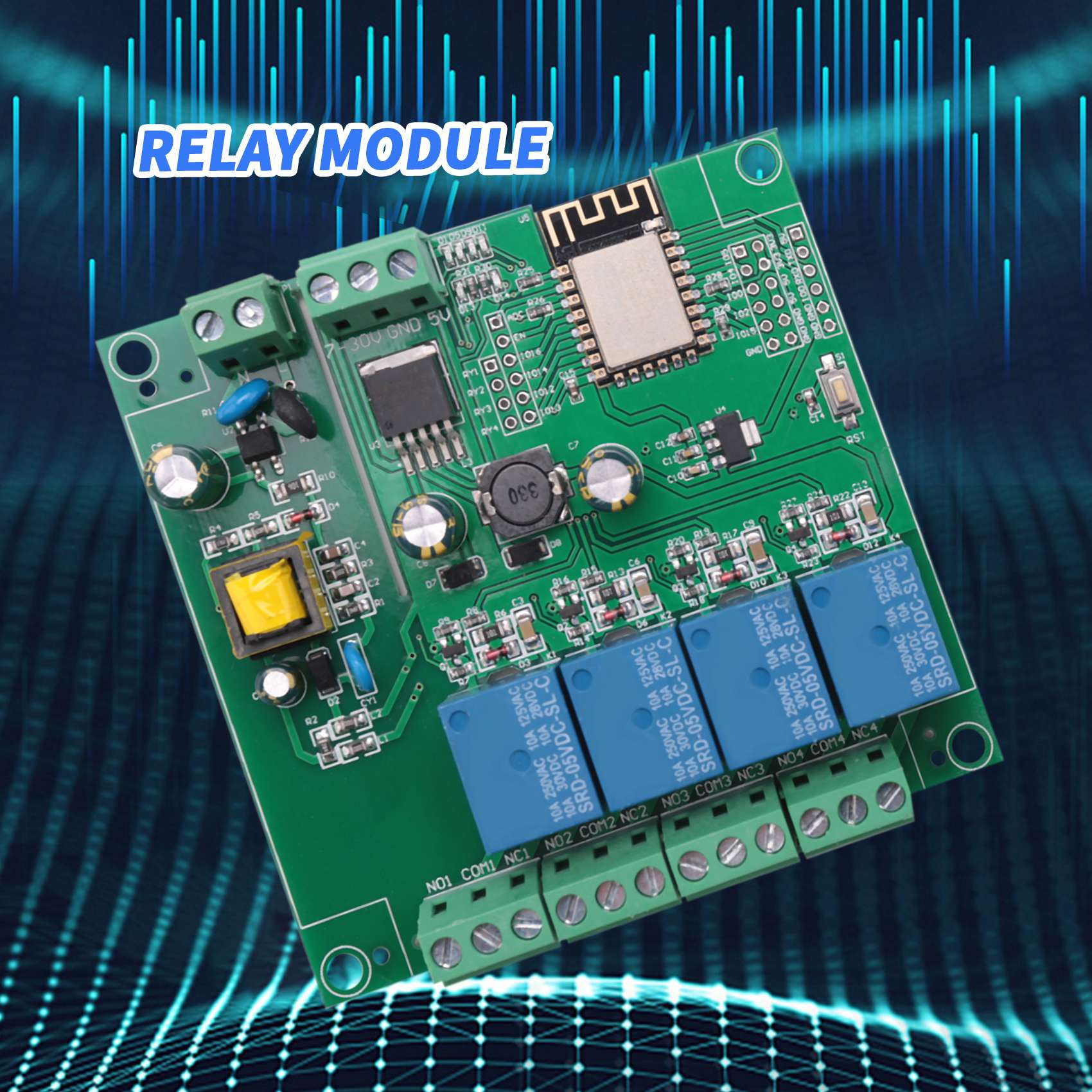 SCLS ESP8266 Wireless WIFI 4 C - đánh giá và giá Relay 8 Channel Board