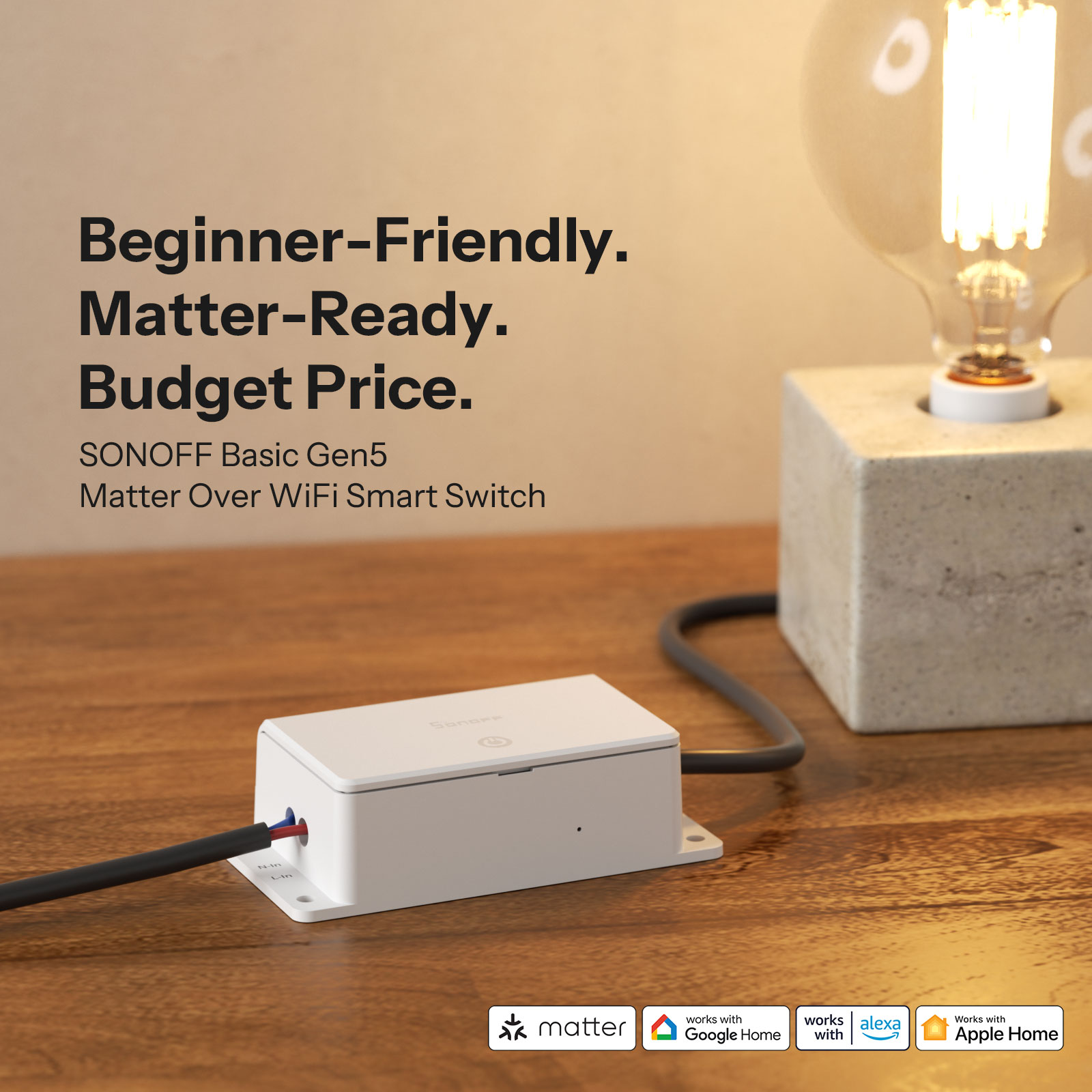 SONOFF Basic Gen5 (BASIC-1GS ) - đánh giá và giá Sonoff Basic Switch